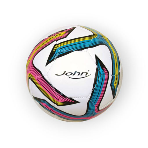 Picture of CLASSIC LEATHER FOOTBALL 22CM BLUE AND PINK